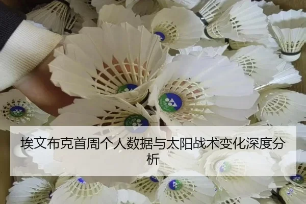埃文布克首周个人数据与太阳战术变化深度分析